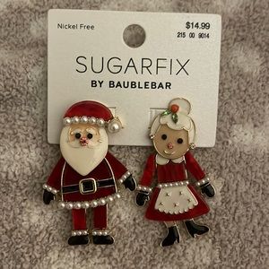NWT mr and mrs claus earrings